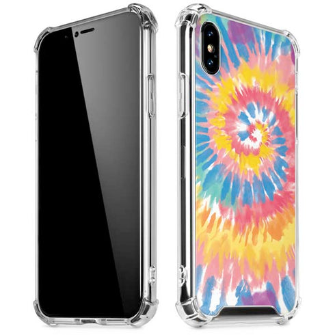 Rainbow Tie Dye iPhone XS Max Clear Case